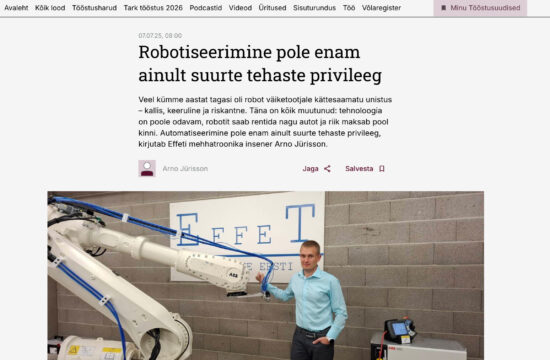 Robotiseerimise võimalused väikeettevõtetele